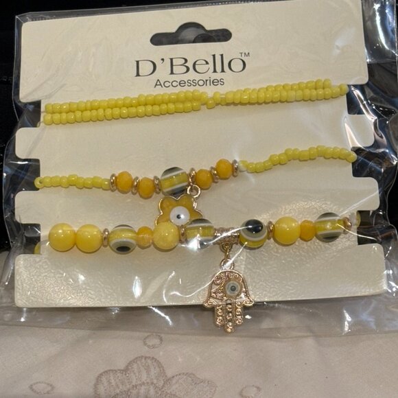 NWT Yellow Jewelry with Unique Design - Picture 1 of 3